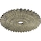Ekena Millwork Eryn Ceiling Medallion (Canopies up to 4"), 24 3/4"OD x 3 1/4"ID x 1 7/8"P, Castle Stone Crackle CM24ENCSC - alternate 2